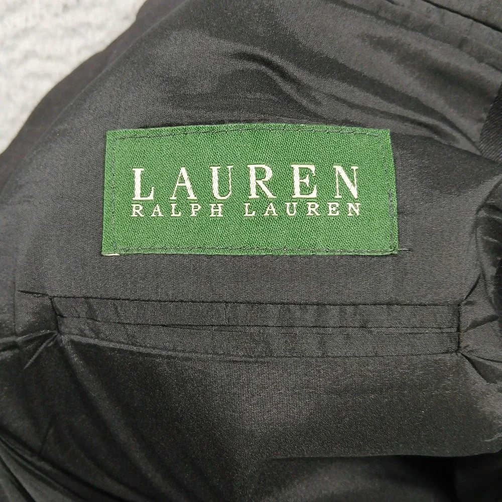 Lauren Ralph Lauren Blazer Mens 46L Charcoal Wool‎ Two Button Sport Coat